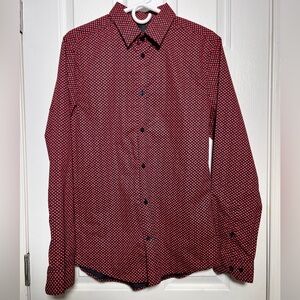 Men’s H&M Slim Fit Heart Print Button Up Shirt